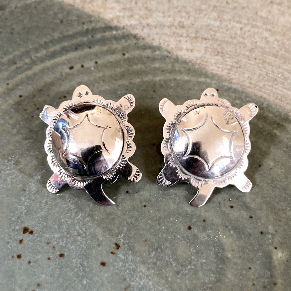 Proceeds donated National Wildlife Fed - Richard Begay (Navajo) Sterling Turtles